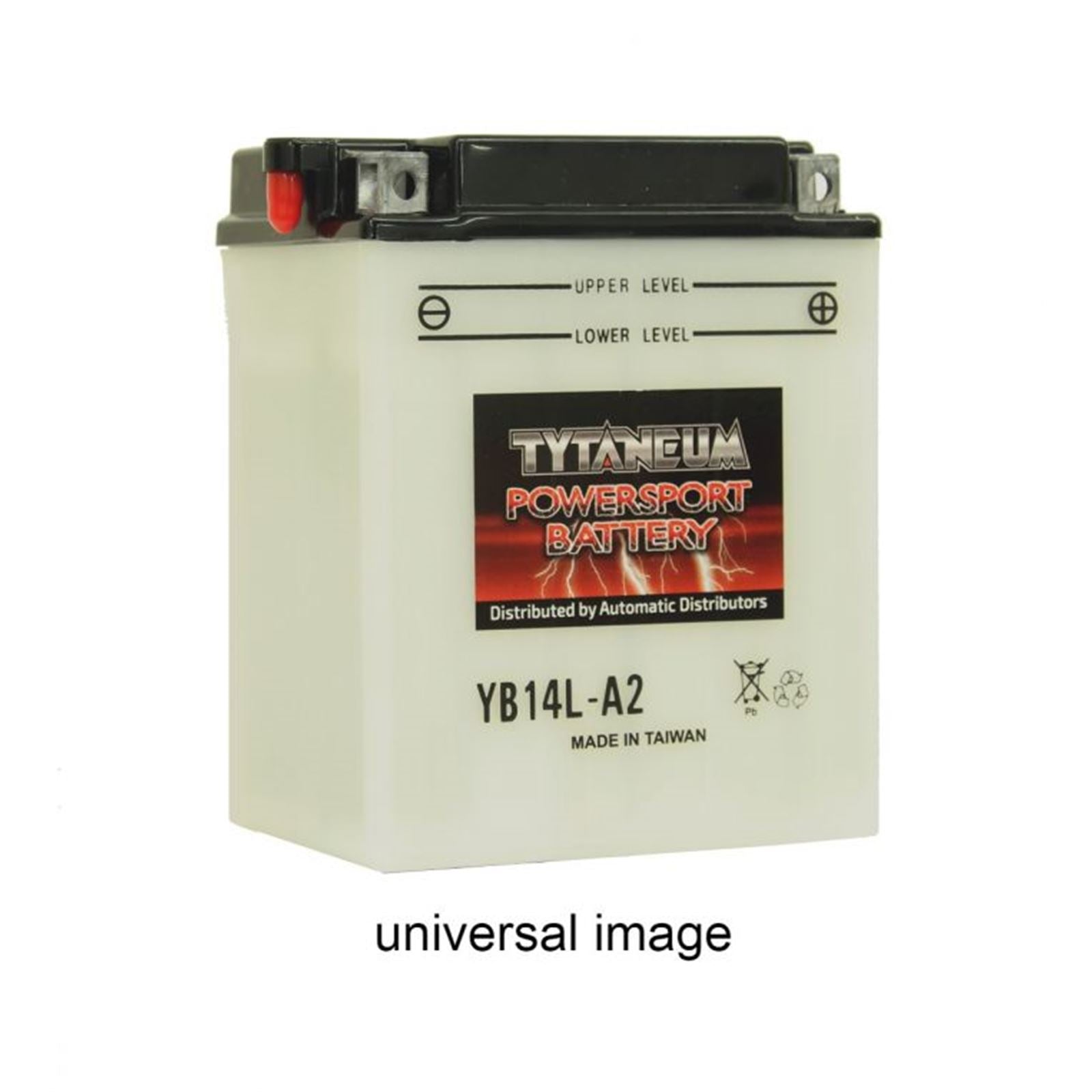 Tytaneum Powersport Battery YB14-A2, with electrolyte YB14-A2FP_1088372