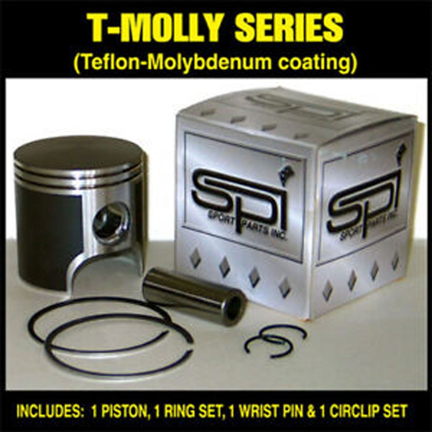 SPI Sports Parts Inc Piston Kit - 79.016mm Bore - for Ski-Doo Snowmobiles 1998-1999 SM-09147-04_1088423