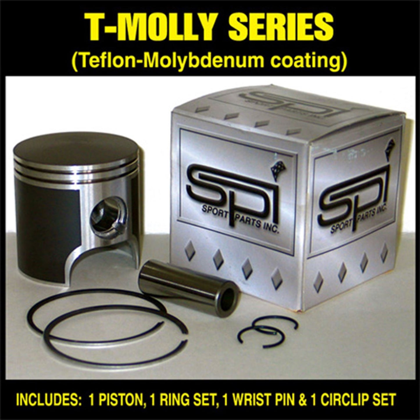SPI Sports Parts Inc Orig Equip Style Piston Kit w/Rings for Arctic Cat Snowmobiles 1976-1988 09-693N_1088489
