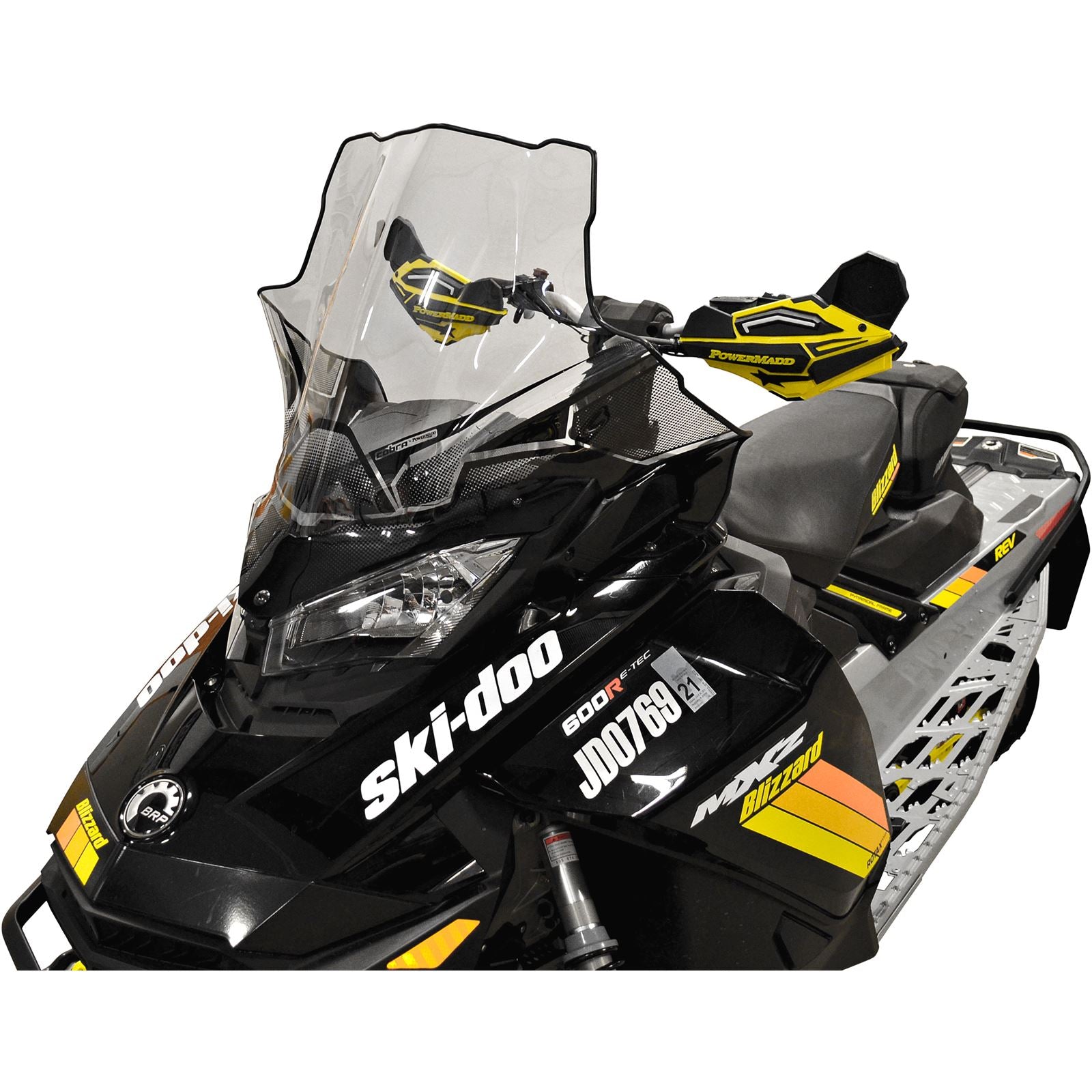 Powermadd Gen4 Windshield Mid - 20" - Clear with Black Fade 13630_607295