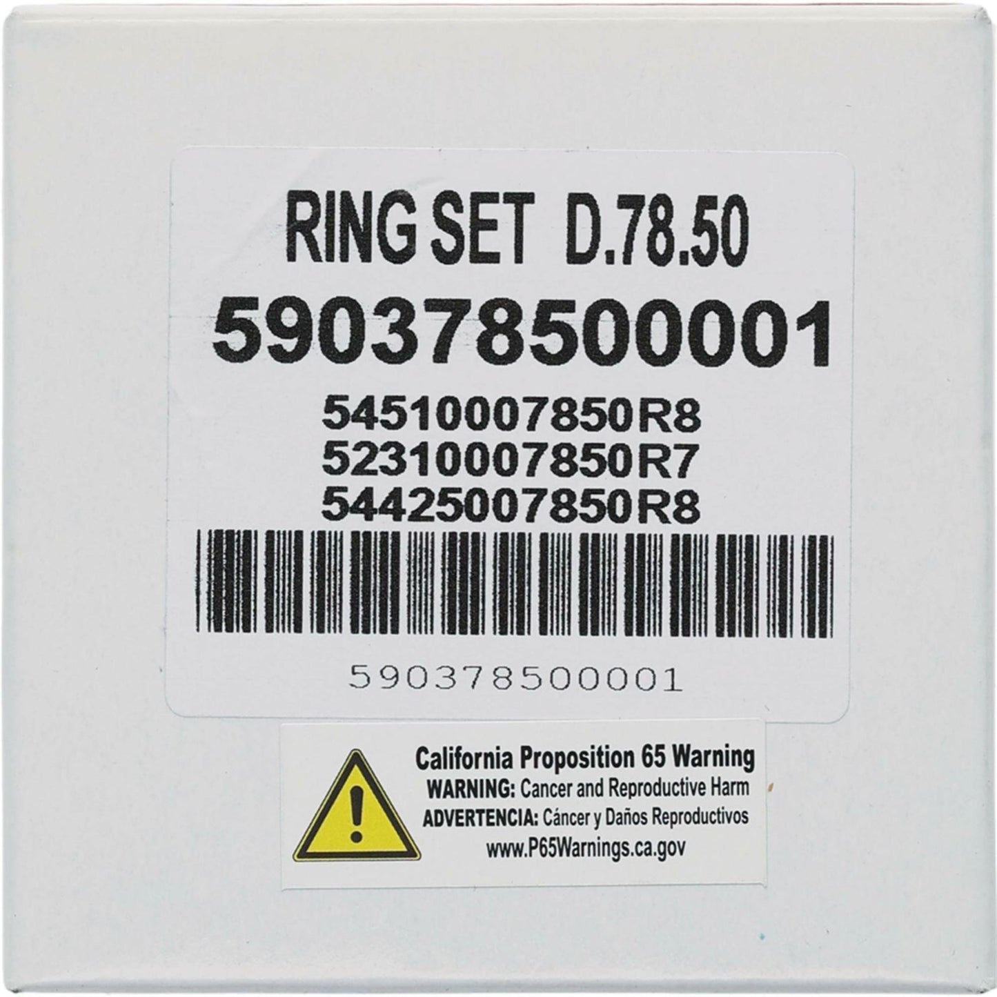 Vertex Piston Rings 78.46mm for Honda 590378500001_1088877