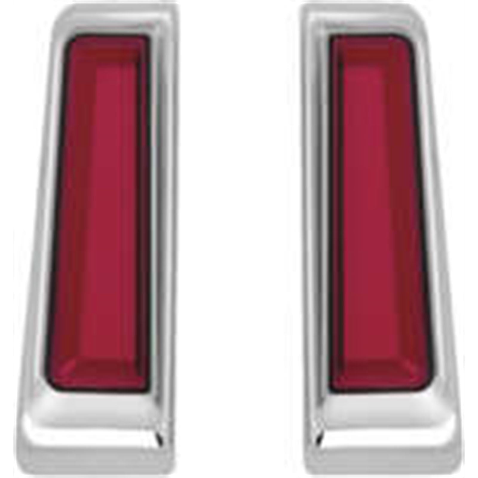 Kuryakyn Tracer LED Inserts for Saddlebag Supports Chrome 2900_981379