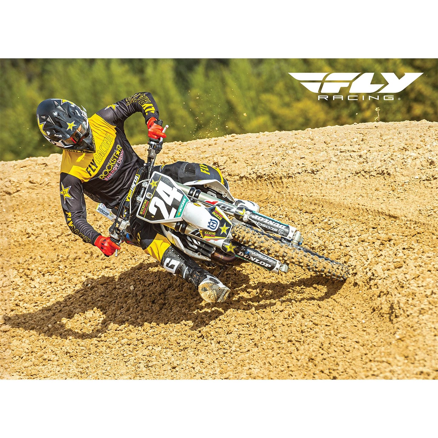 Fly Racing Wall Sign 2021 RJ Hampshire #24 36-2021RH24_1004117