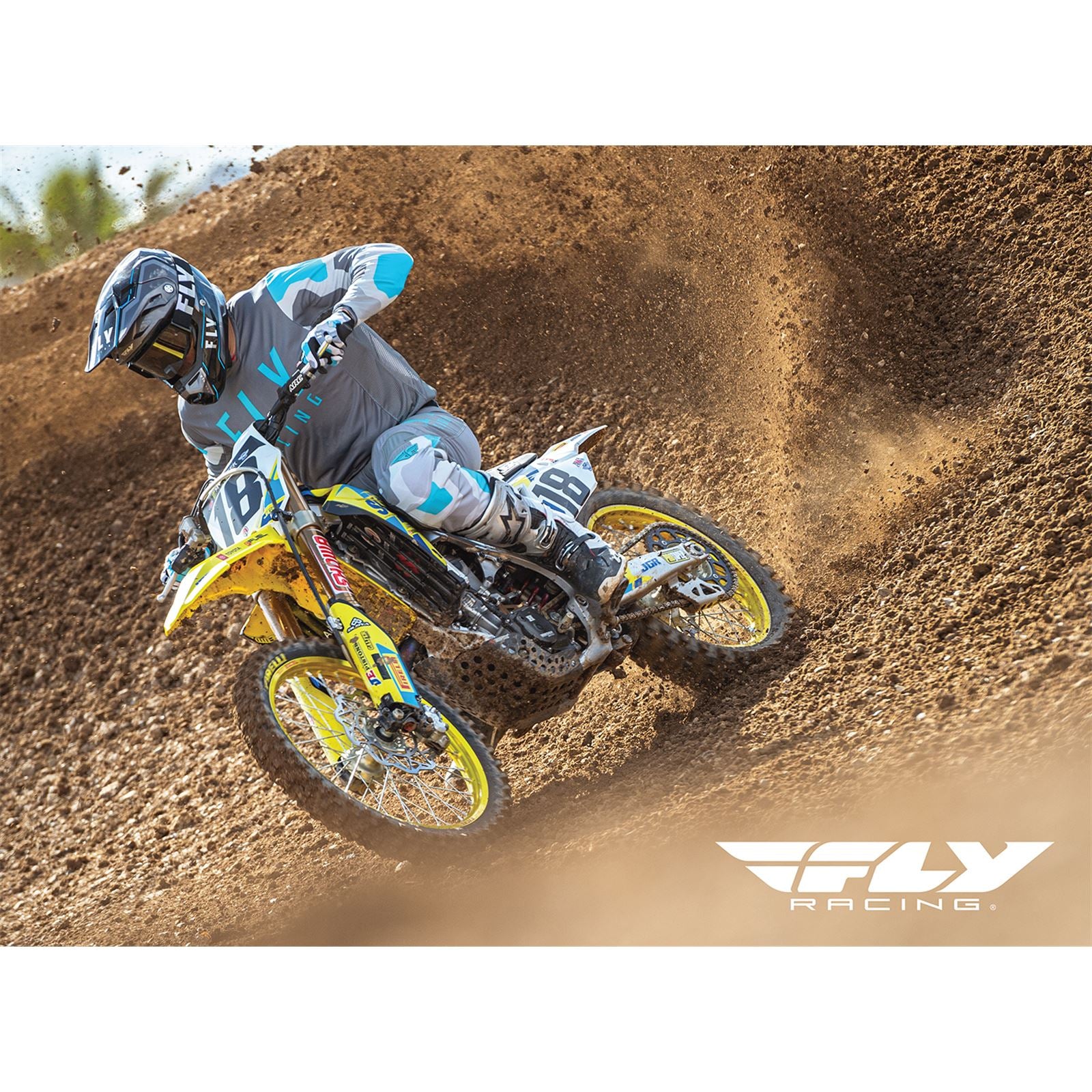 Fly Racing Wall Sign 2021 Weston Peick #18 36-2021WP18_1004119