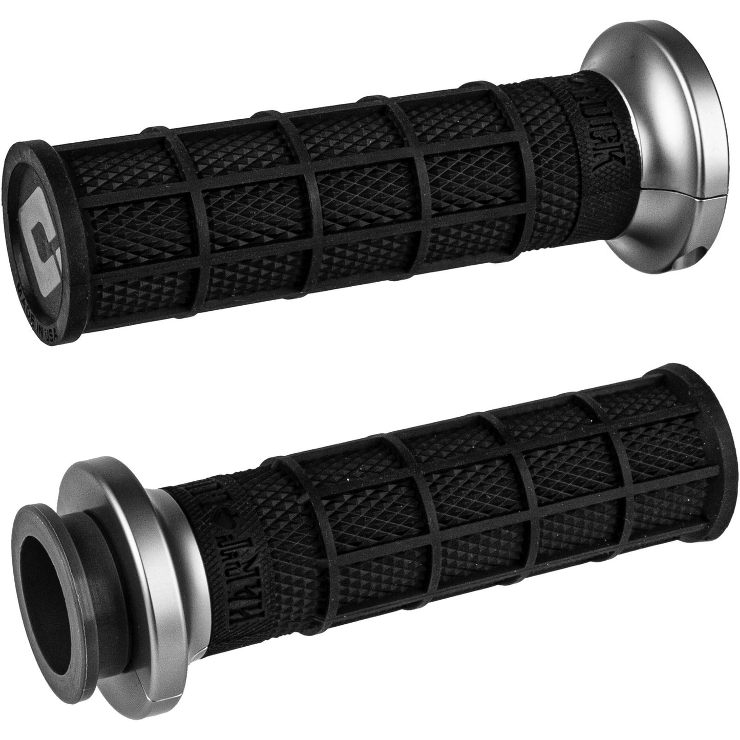 ODI Lock on Waffle Style Grips Black/Graphite for Cable Throttle [MPN: V31HCW-BH-H]_607652