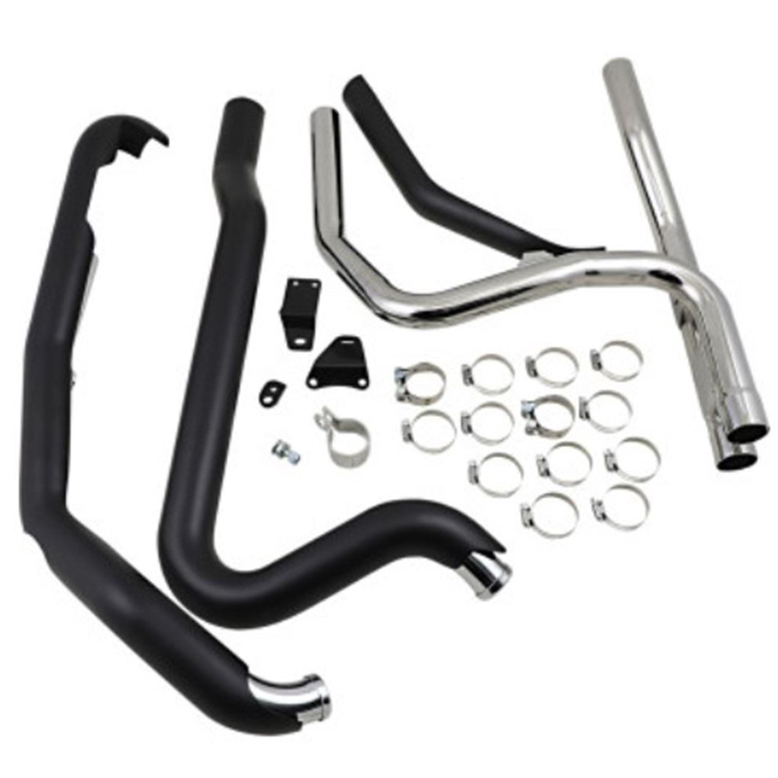Cobra Powerport Dual Headpipes - Black 6254RB_681306