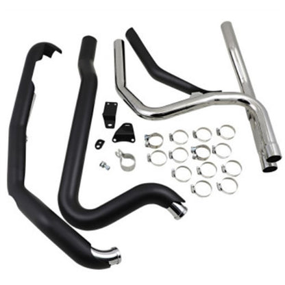 Cobra Powerport Dual Headpipes - Black 6254RB_681306