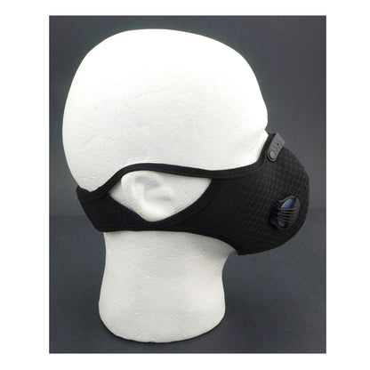 2FastMoto Motorsport Face Mask Black with Carbon Filter, Exhalation Valves 66-5010B_672215