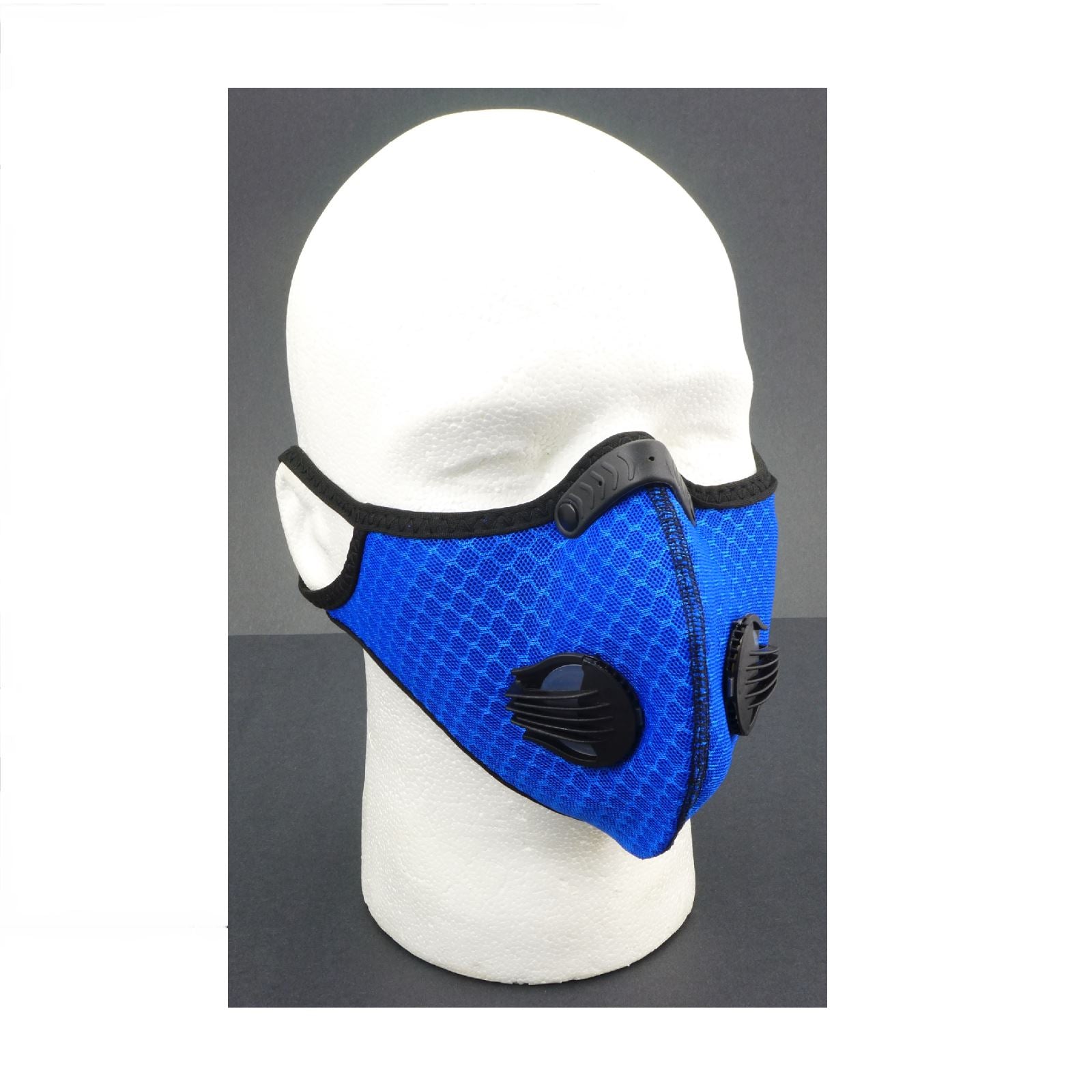 2FastMoto Blue Motocross Dirt Bike Sport Mask with Exhalation Valves 66-5010BL_672018