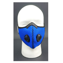 2FastMoto Blue Motocross Dirt Bike Sport Mask with Exhalation Valves 66-5010BL_672017