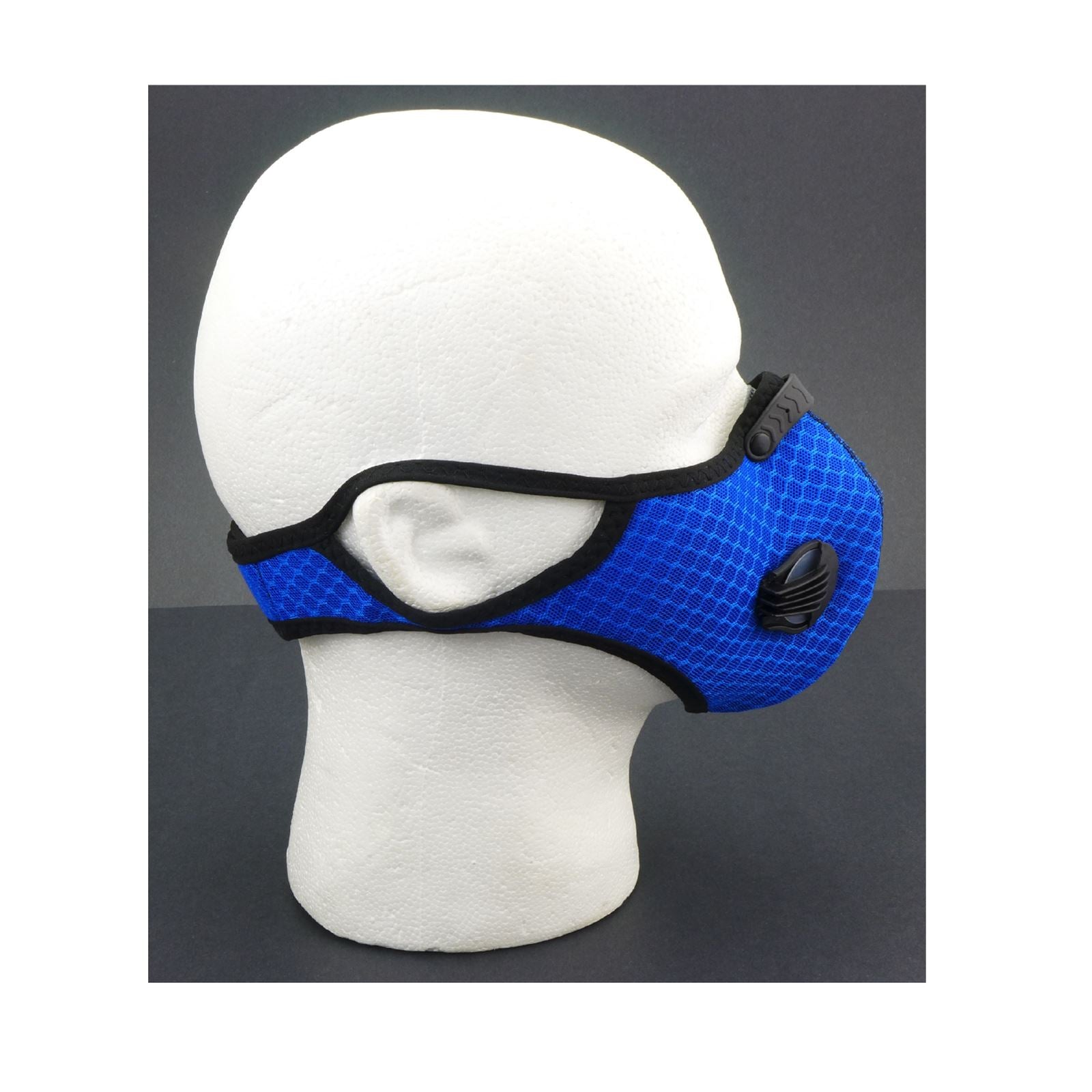 2FastMoto Blue Motocross Dirt Bike Sport Mask with Exhalation Valves 66-5010BL_672016