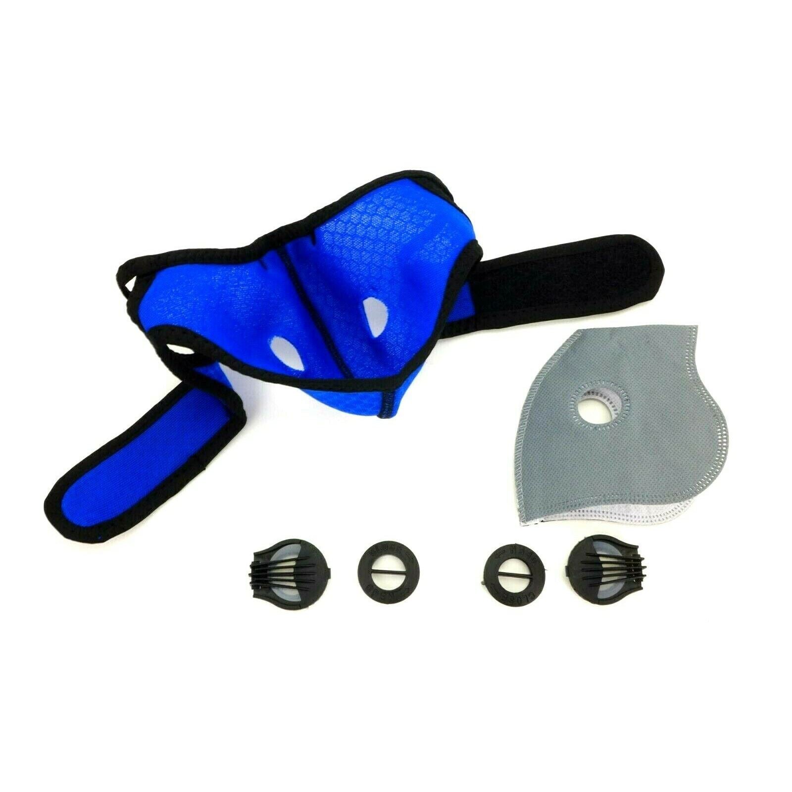 2FastMoto Blue Motocross Dirt Bike Sport Mask with Exhalation Valves 66-5010BL_671991