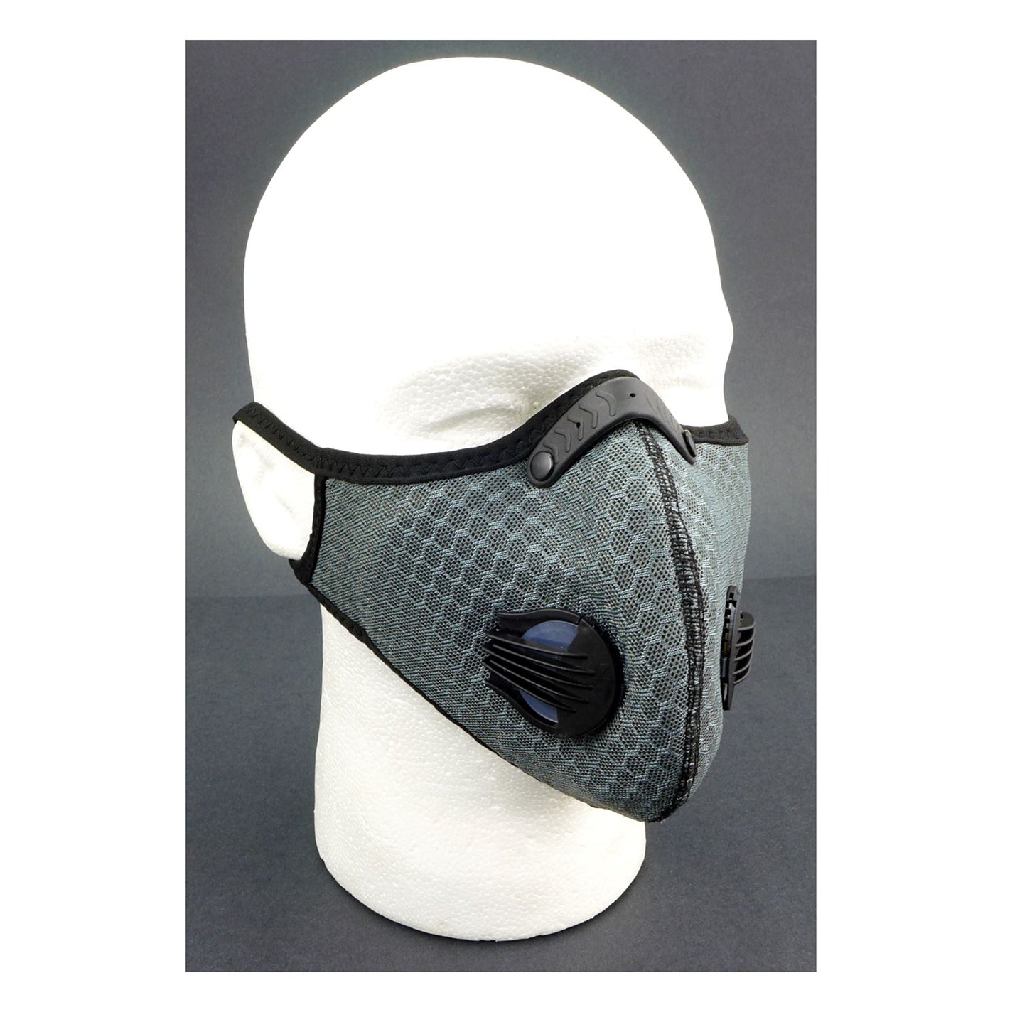 2FastMoto Gray Motocross Dirt Bike Sport Mask with Exhalation Valves 66-5010G_631574