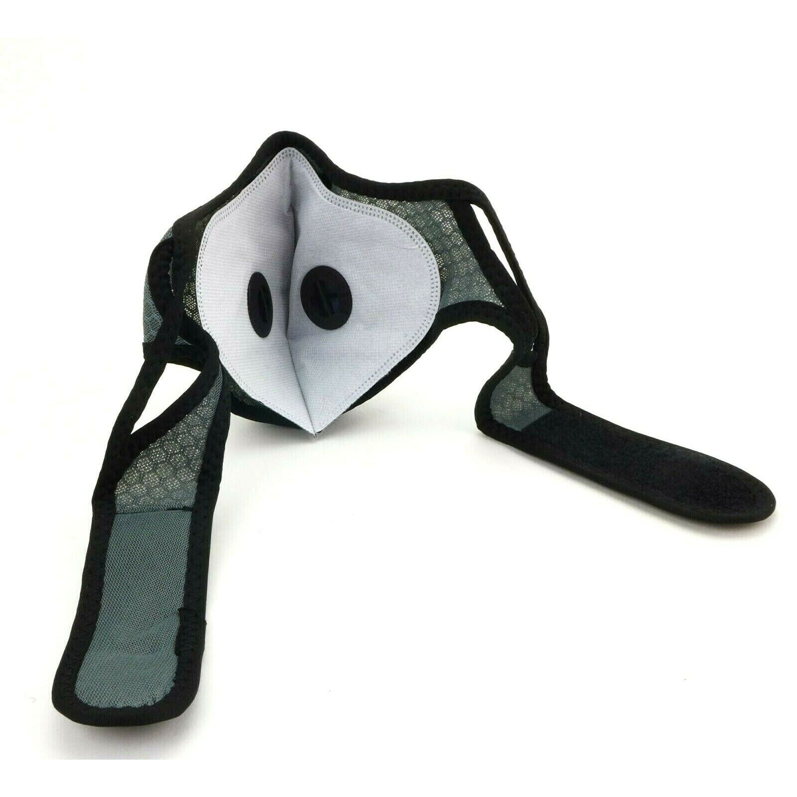 2FastMoto Gray Motocross Dirt Bike Sport Mask with Exhalation Valves 66-5010G_672222