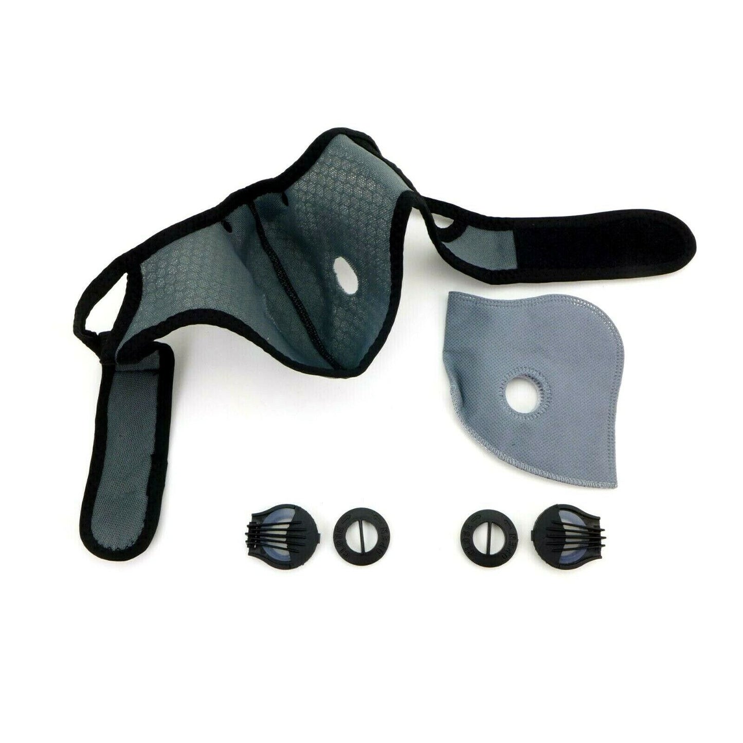 2FastMoto Gray Motocross Dirt Bike Sport Mask with Exhalation Valves 66-5010G_672223