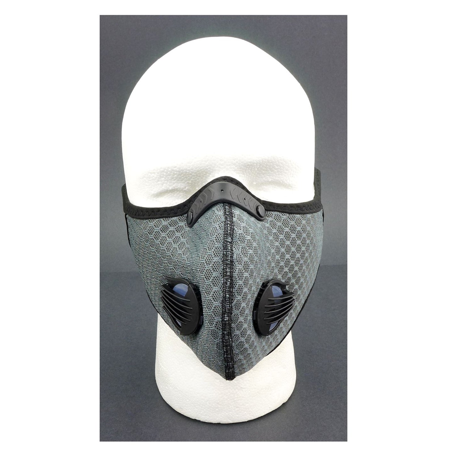 2FastMoto Gray Motocross Dirt Bike Sport Mask with Exhalation Valves 66-5010G_672219