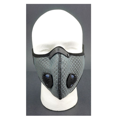 2FastMoto Gray Motocross Dirt Bike Sport Mask with Exhalation Valves 66-5010G_672219