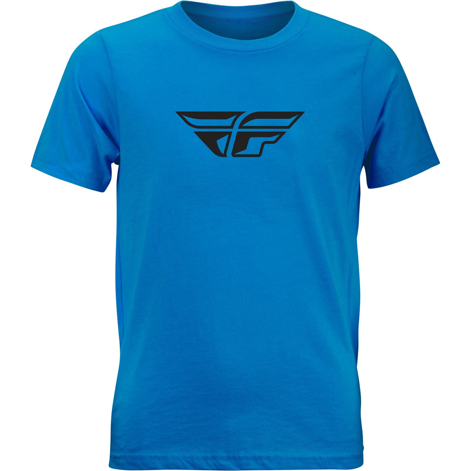 Fly Racing Youth Fly F-Wing Tee Shirt - Turquoise - Youth Small 352-0663YS_608475