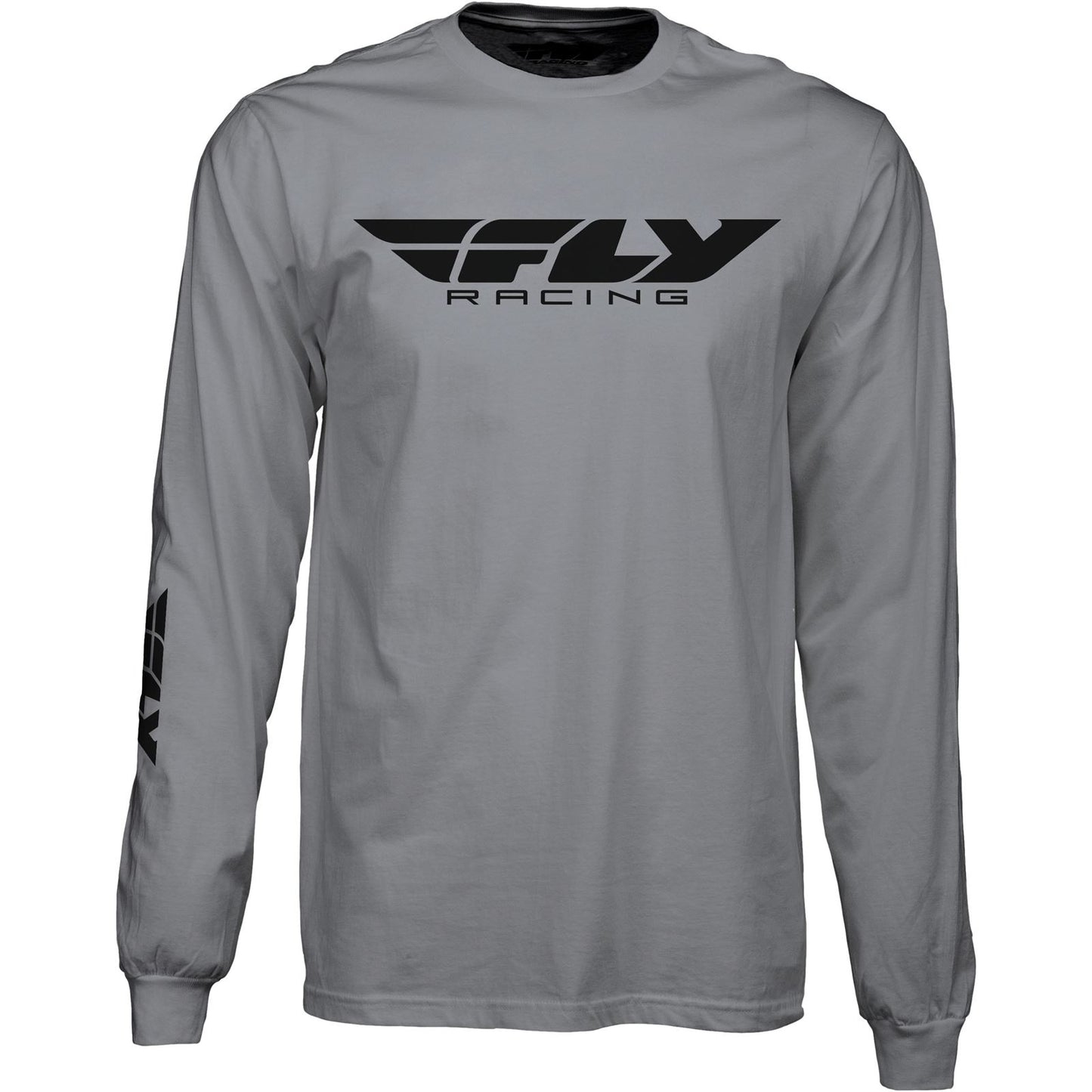 Fly Racing Fly Corporate Long-Sleeve Tee Shirt - Grey - Small 352-4146S_608508