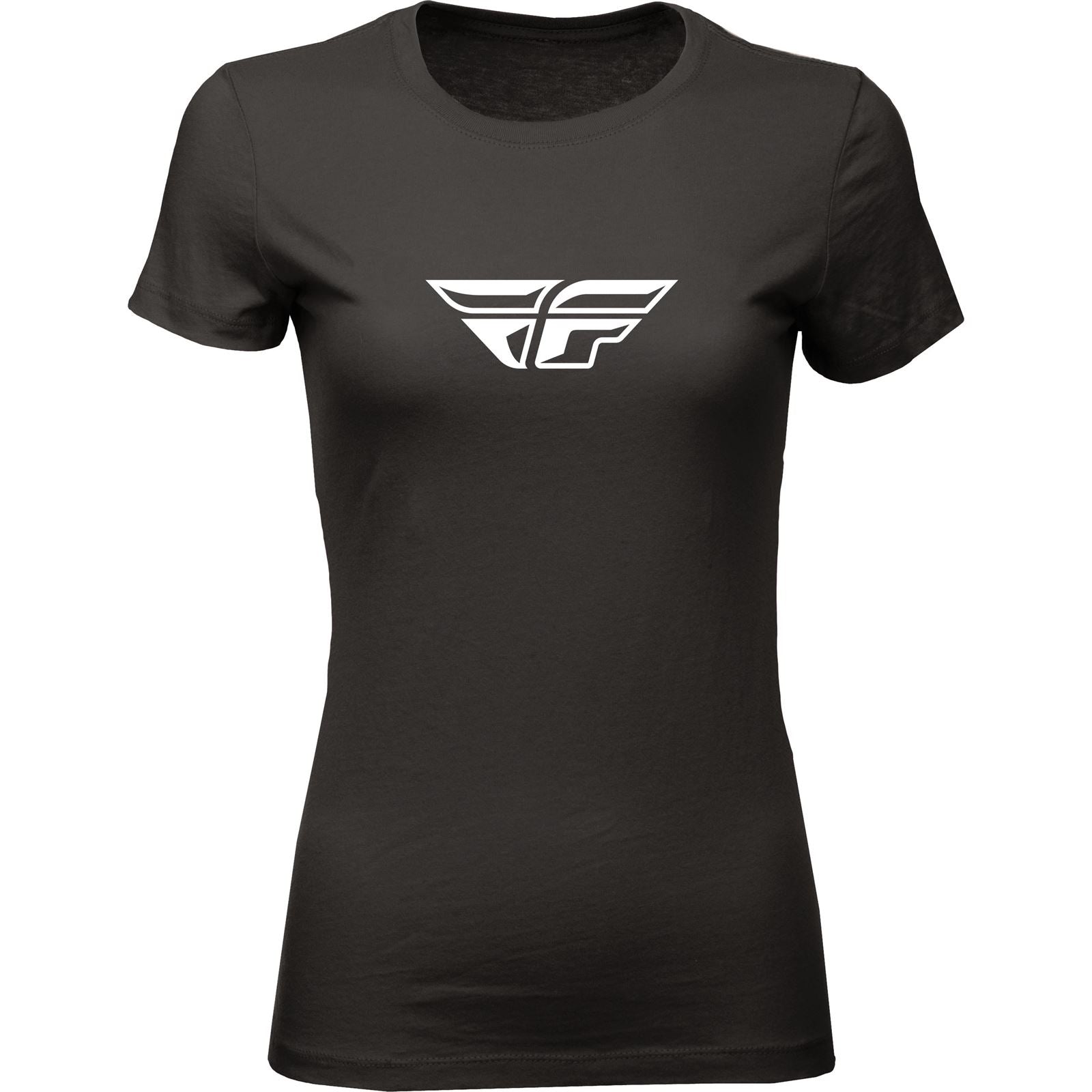 Fly Racing Women's Fly F-Wing Tee Black Large [MPN: 356-0480L]_608618