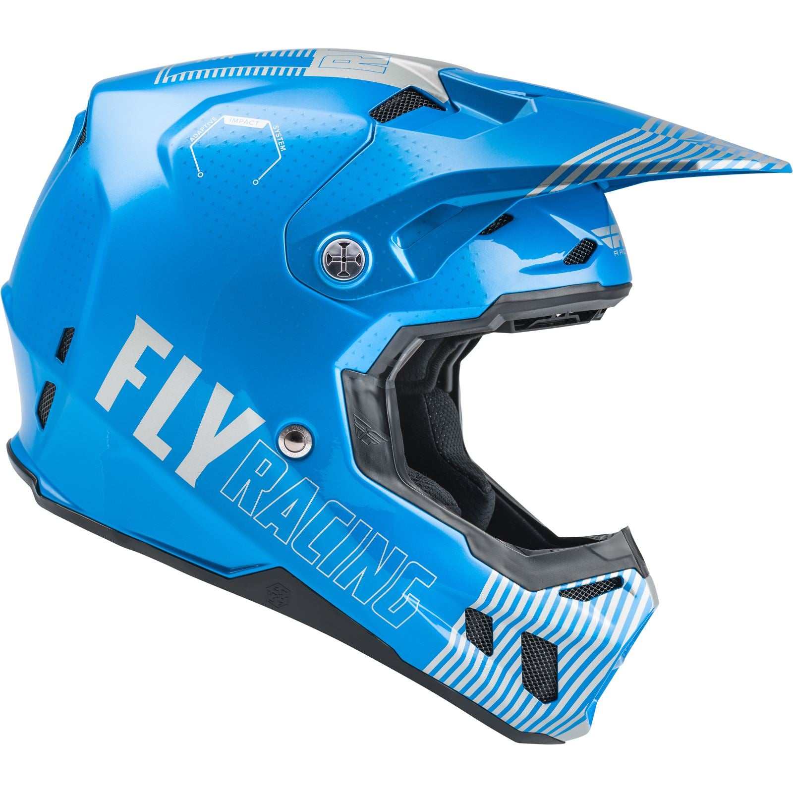 Fly Racing Formula CC Primary Helmet Blue/Grey Large [MPN: 73-4303L]_611138
