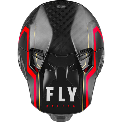 Fly Racing Formula Carbon Axon Helmet - Black/Red/Khaki_611285