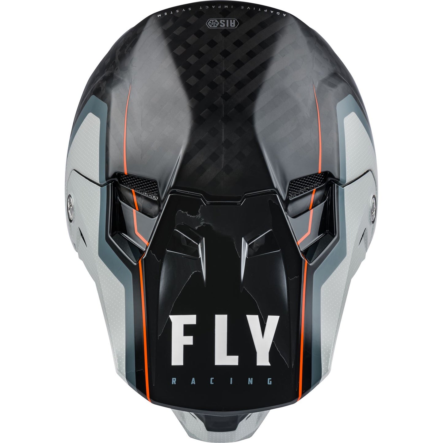 Fly Racing Formula Carbon Axon Helmet - Black/Grey/Orange - Medium [MPN: 73-4428M]_611333