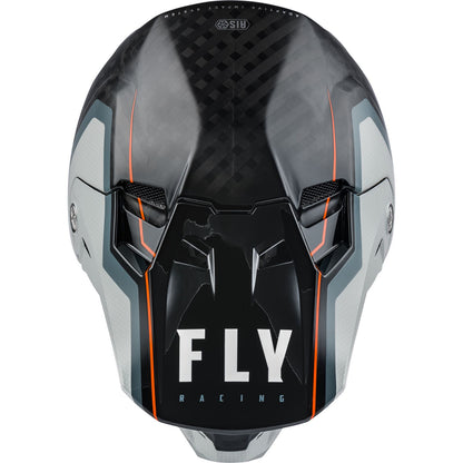 Fly Racing Formula Carbon Axon Helmet - Black/Grey/Orange - Medium [MPN: 73-4428M]_611333