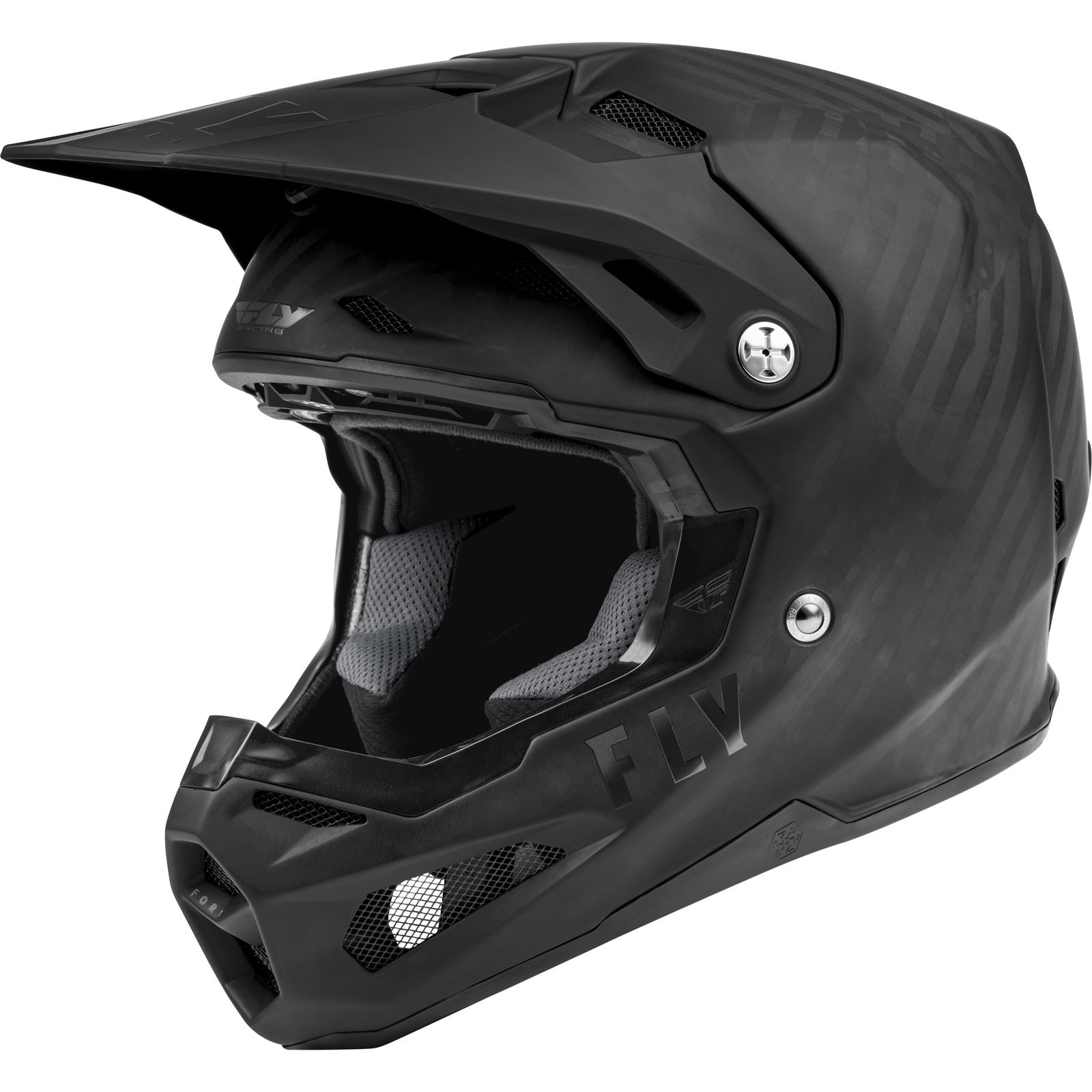 Fly Racing Formula Carbon Solid Helmet - Matte Black Carbon_611379