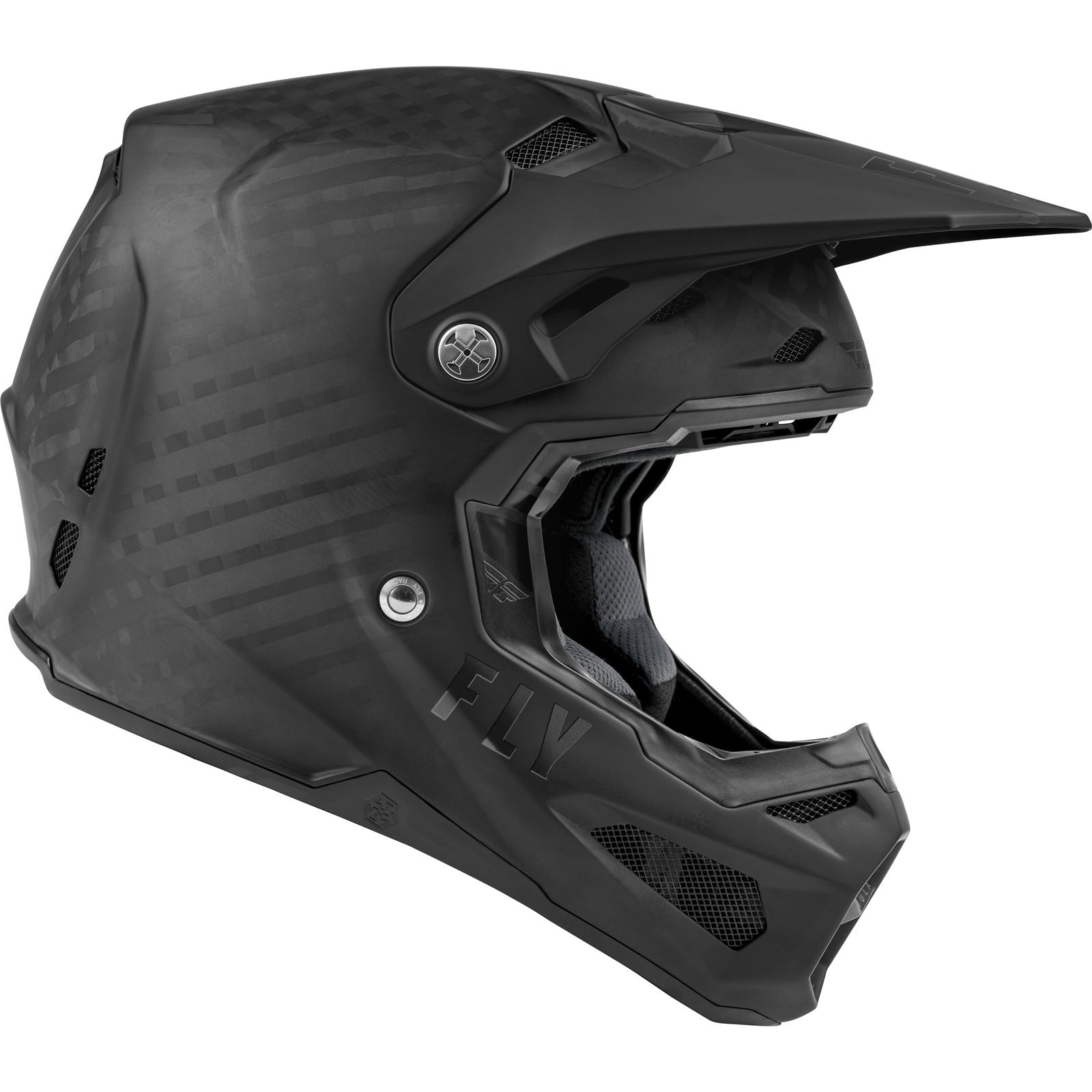 Fly Racing Formula Carbon Solid Helmet - Matte Black Carbon_611382