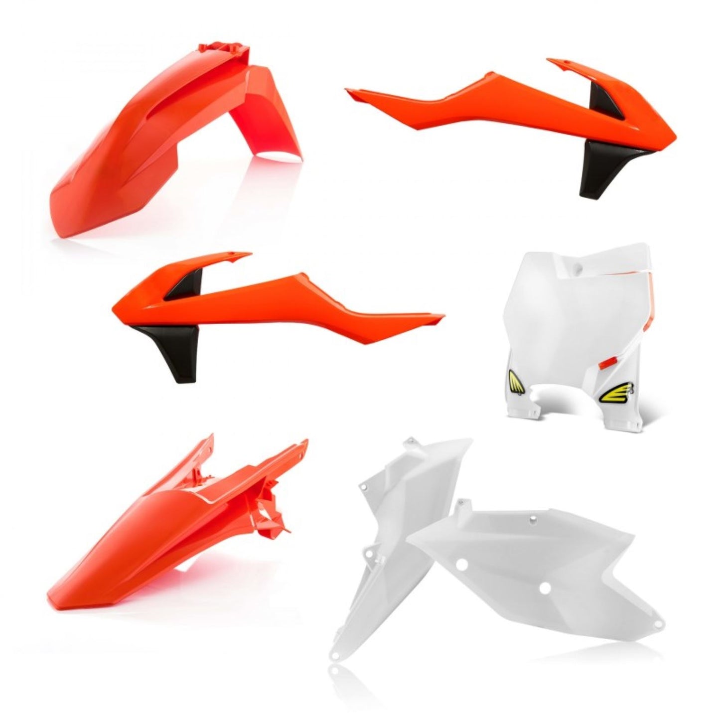 Cycra Plastic Body Kit - OEM Orange/White/Black for KTM [MPN: 1CYC-9417-00]_1453114