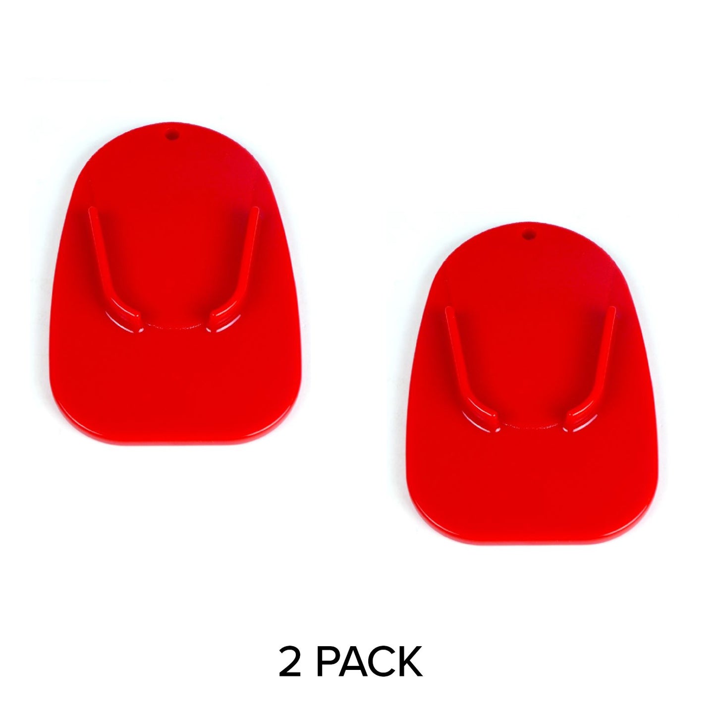 2FastMoto Kickstand Sidestand Pad - 2/Pack - Red 15-6006Rx2_858746