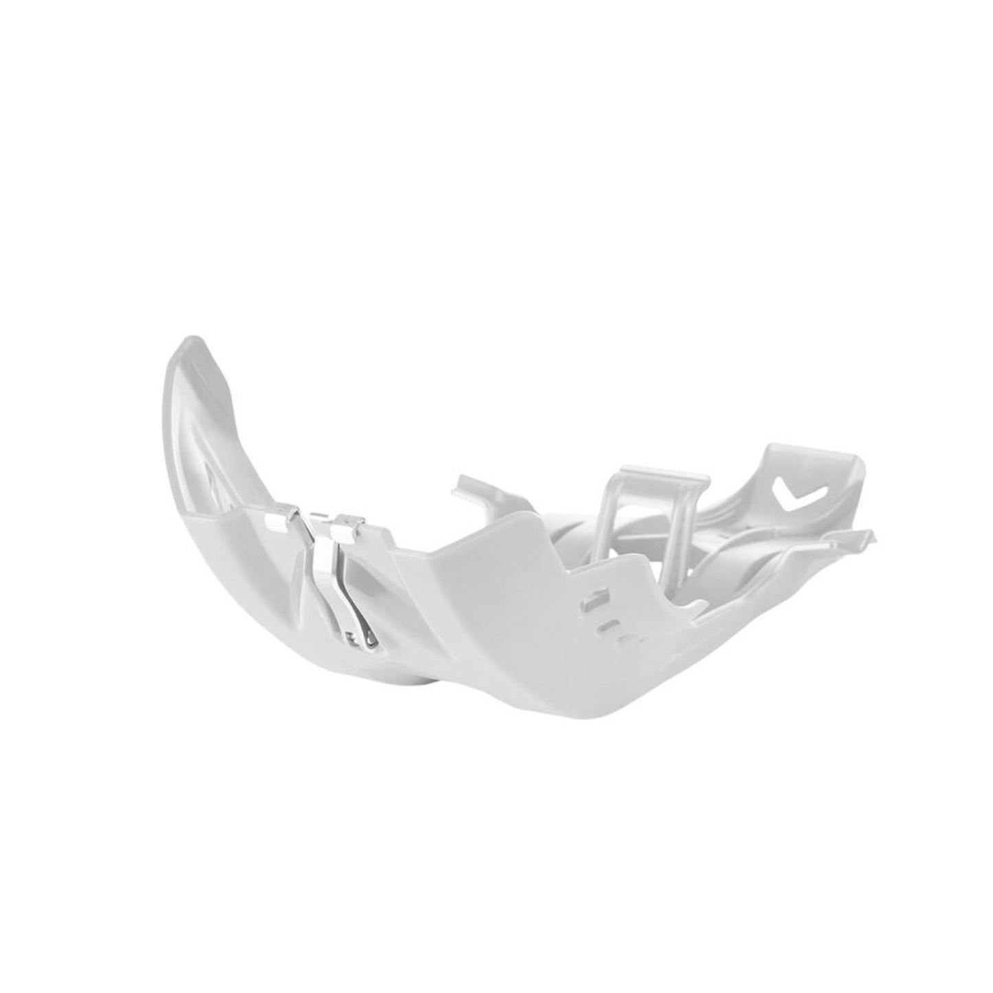 Polisport Fortress Skid Plate with Link Protector - White - Husqvarna  8469100006_767227