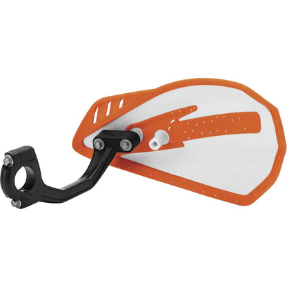 Cycra Handguards - Cyclone - White/Orange [MPN: 1CYC-0056-229]_981132