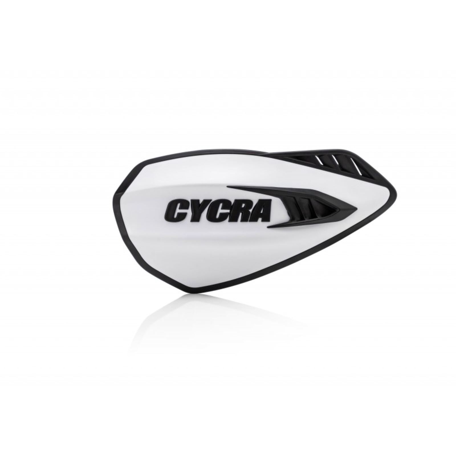 Cycra Handguards - Cyclone - White/Black [MPN: 1CYC-0056-237]_1453414