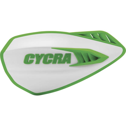Cycra Handguards - Cyclone - White/Green [MPN: 1CYC-0056-241]_990740