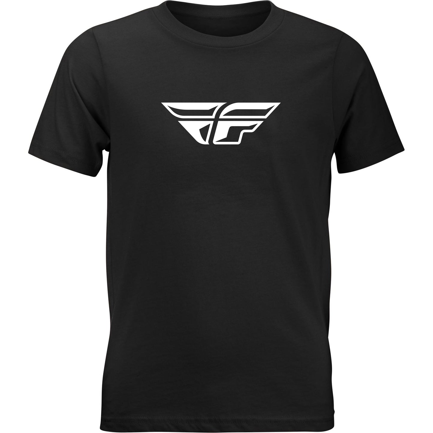 Fly Racing Youth Fly F-Wing Tee Shirt - Black - Youth Medium 352-0667YM_612226