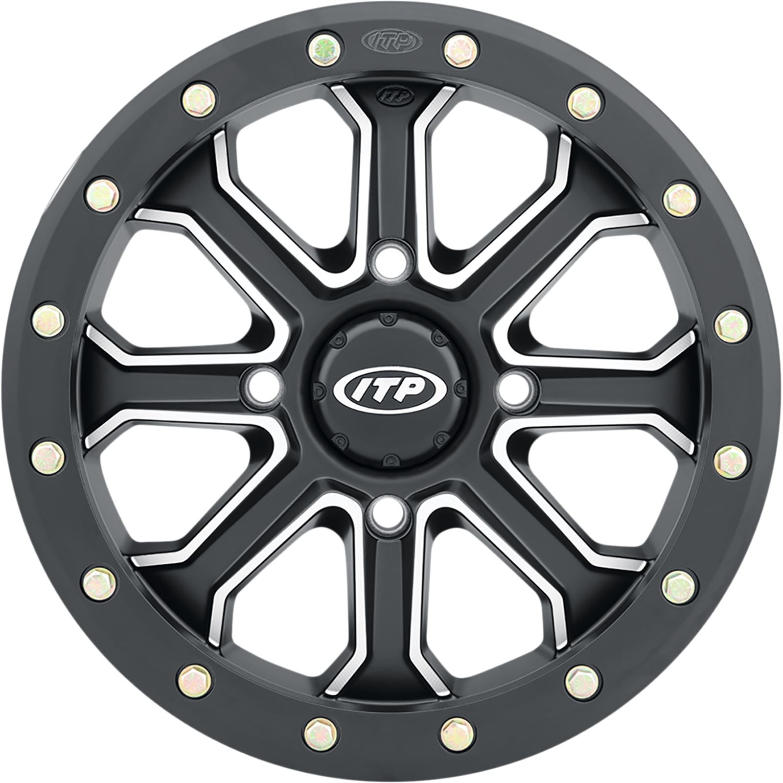 ITP Inertia Wheel - Front/Rear - Black - 14x7 - 4/137 - 5+2 1422525727B_893679