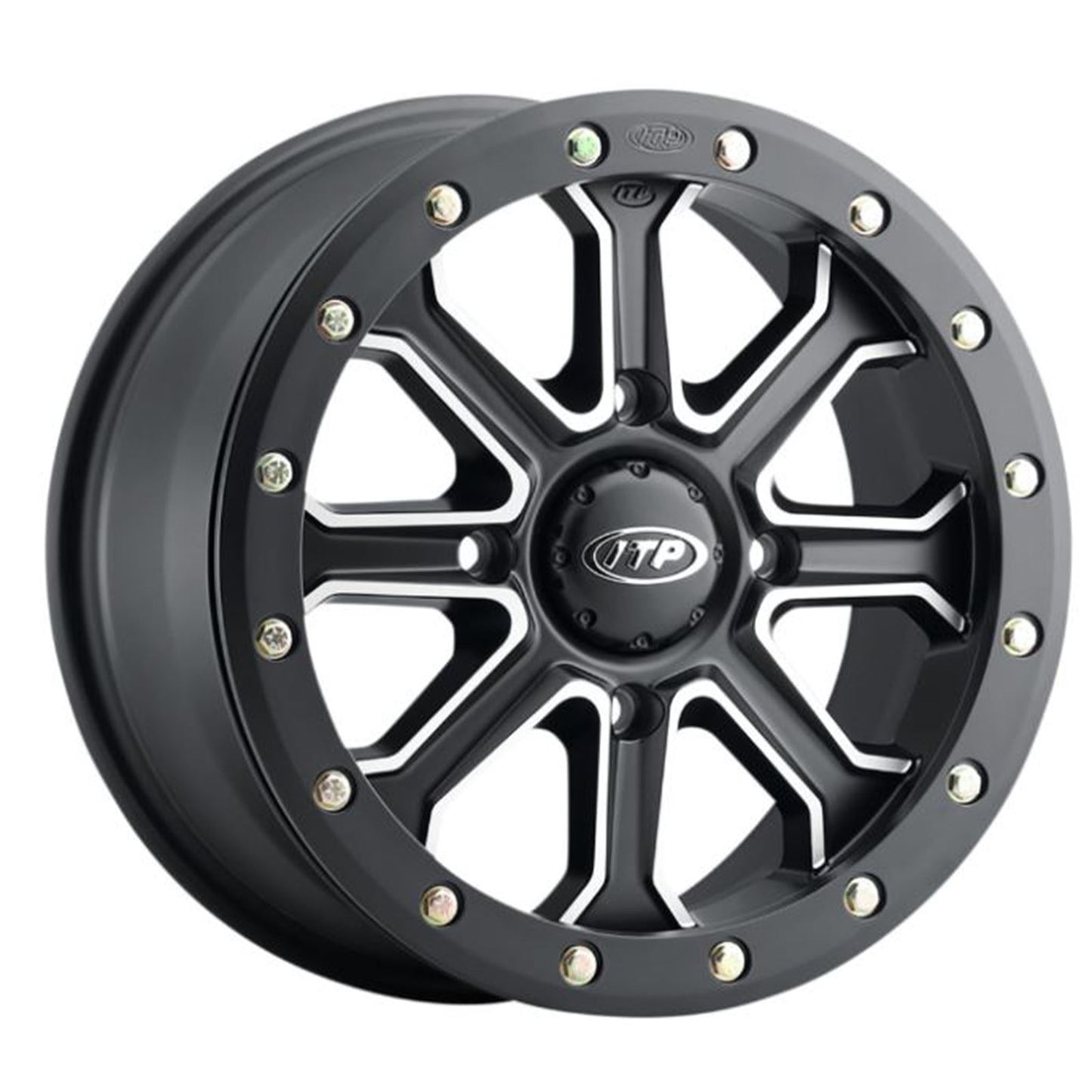ITP Inertia Wheel - Front/Rear - Black - 14x7 - 4/156 - 5+2 1422526727B_889102
