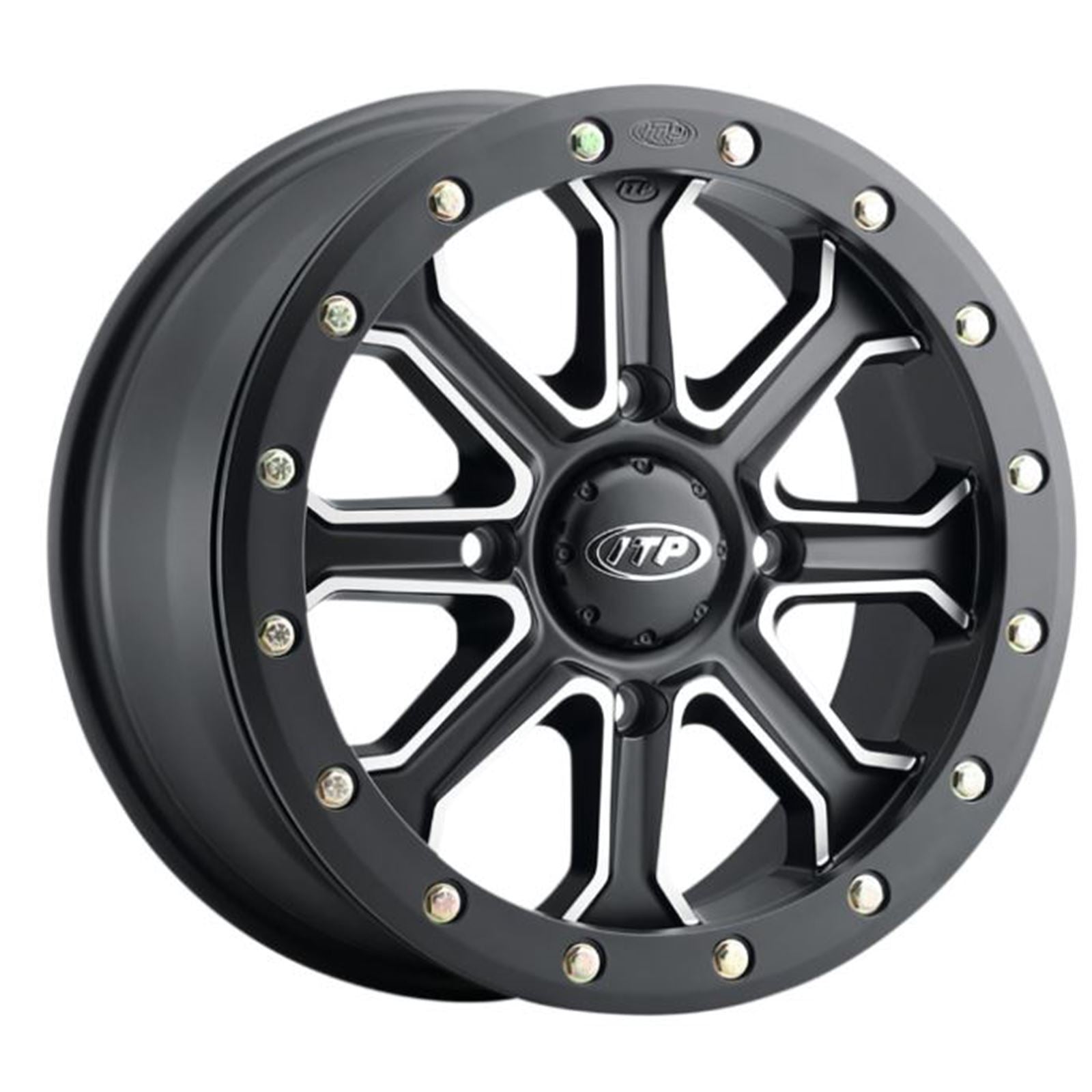 ITP Inertia Wheel - Front/Rear - Black - 15x7 - 4/137 - 5+2 1522527727B_889097