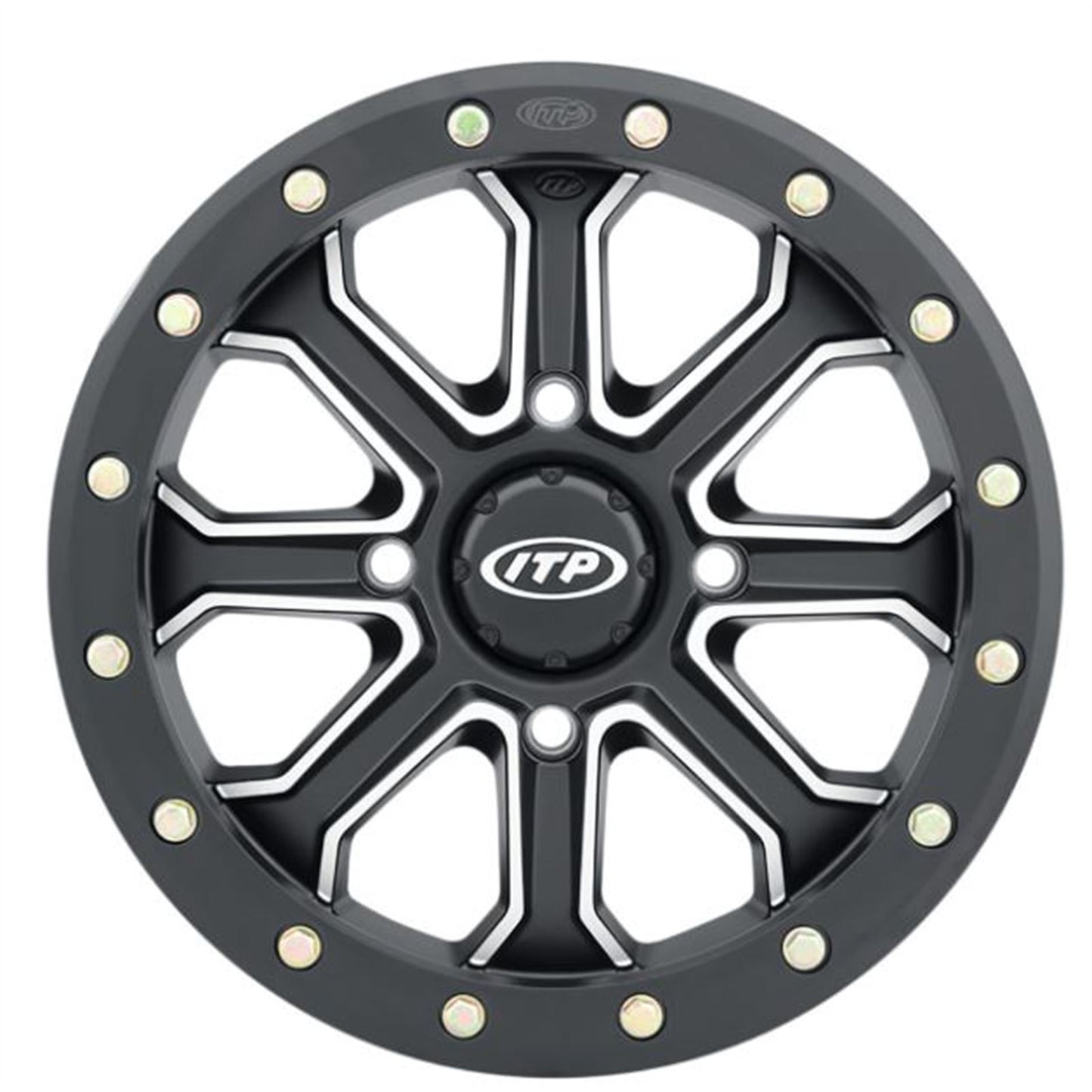 ITP Inertia Wheel - Front/Rear - Black - 15x7 - 4/137 - 5+2 1522527727B_889094
