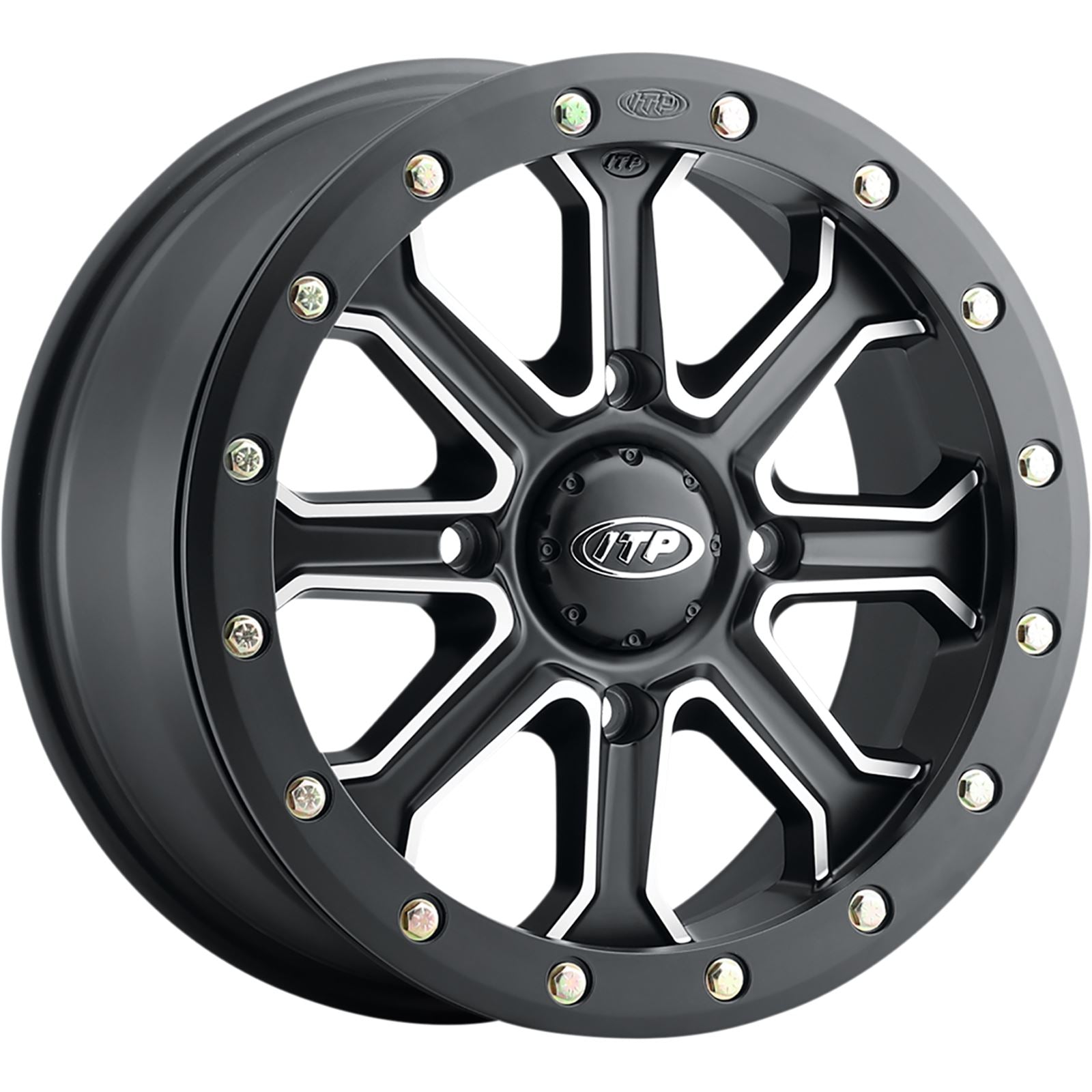 ITP Inertia Wheel - Front - Black - 15x7 - 4/137 - 6+1 1522528727B_893688