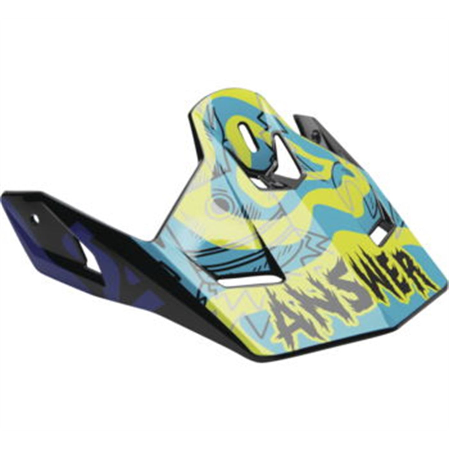 Answer Youth AR1 Replacement Visor - Hyper Acid/Astana/Dark Purple 0408-2900-6600_734418