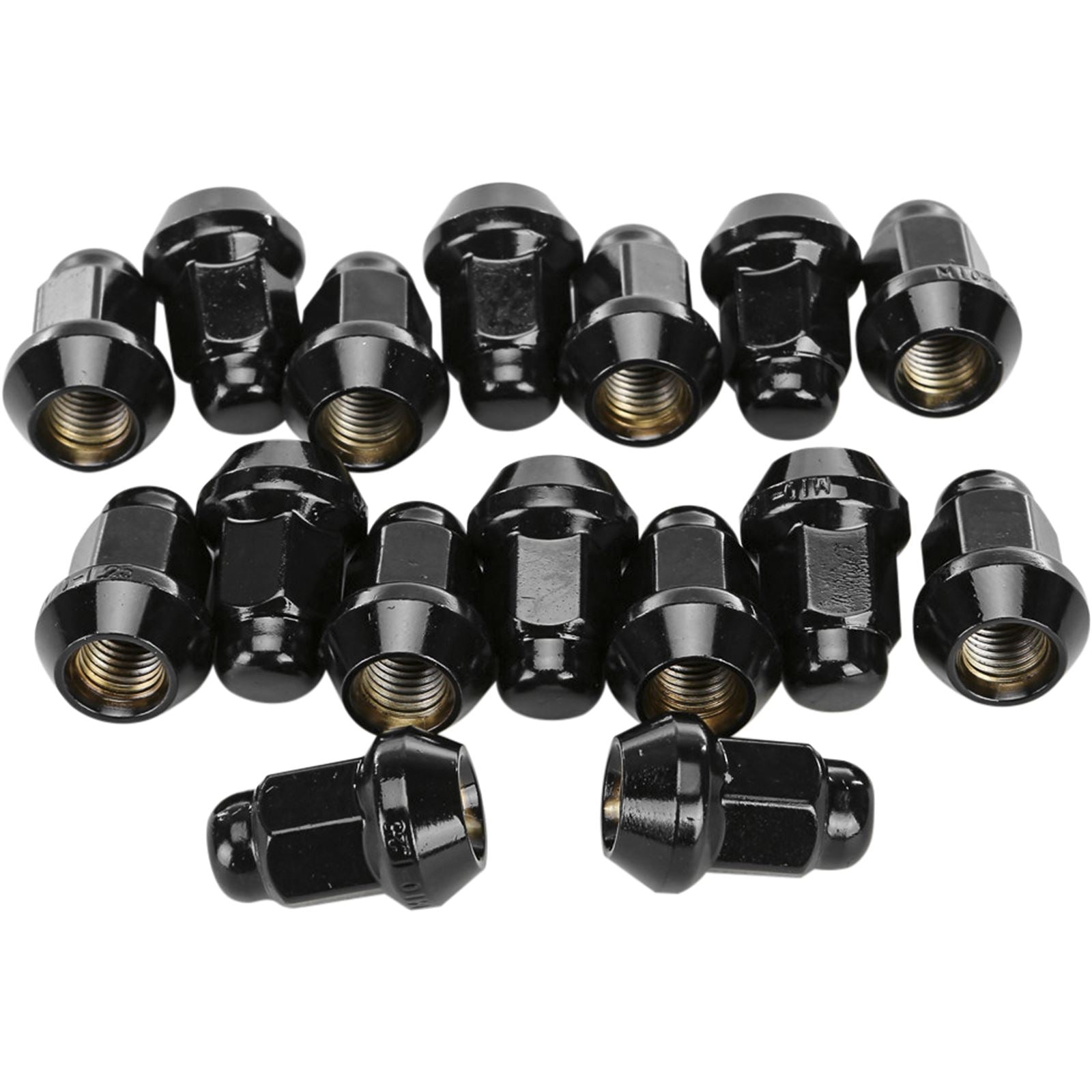 Sedona 16 Pack 12mmX1.25 Tapered Lug Nuts 60' 17mm Head Black RLUG-CS19B_613223