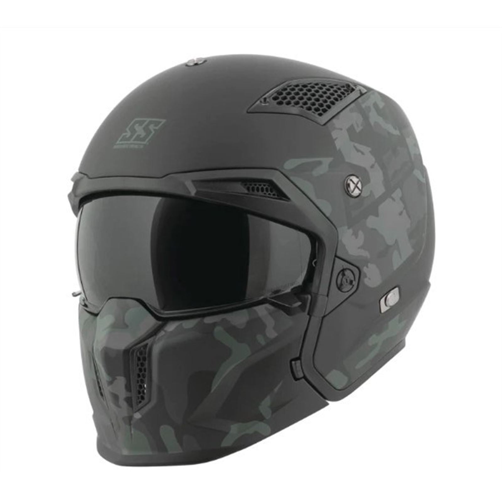 Speed And Strength SS2400 Helmet - Black/Camo - Small OPEN BOX [MPN: TR-124-194]_1891558