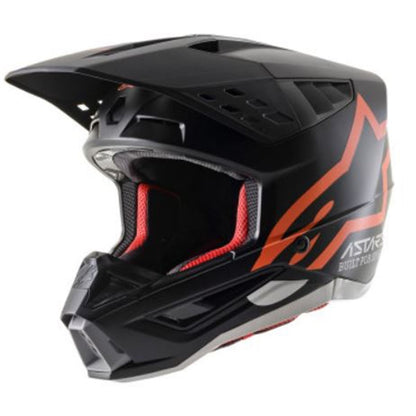Alpinestars SM5 Compass Helmet Matte Black/Or Fluo 2XL OPEN BOX [MPN: 8303321-1149-2X]_1908668