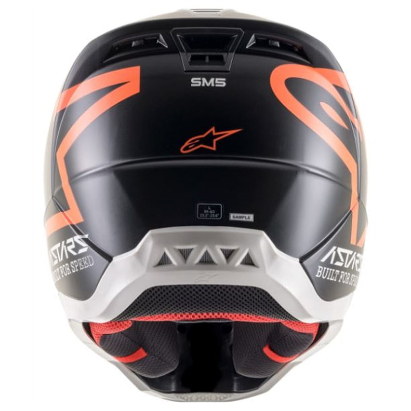 Alpinestars SM5 Compass Helmet Matte Black/Or Fluo 2XL OPEN BOX [MPN: 8303321-1149-2X]_1908670