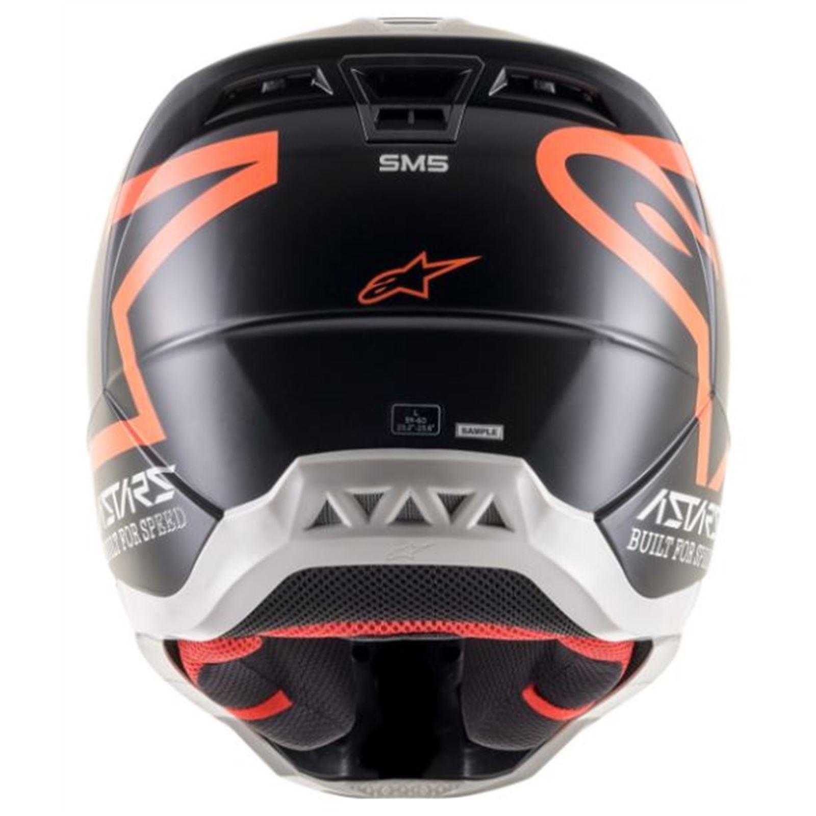 Alpinestars SM5 Compass Helmet Matte Black/Or Fluo 2XL OPEN BOX [MPN: 8303321-1149-2X]_1908670