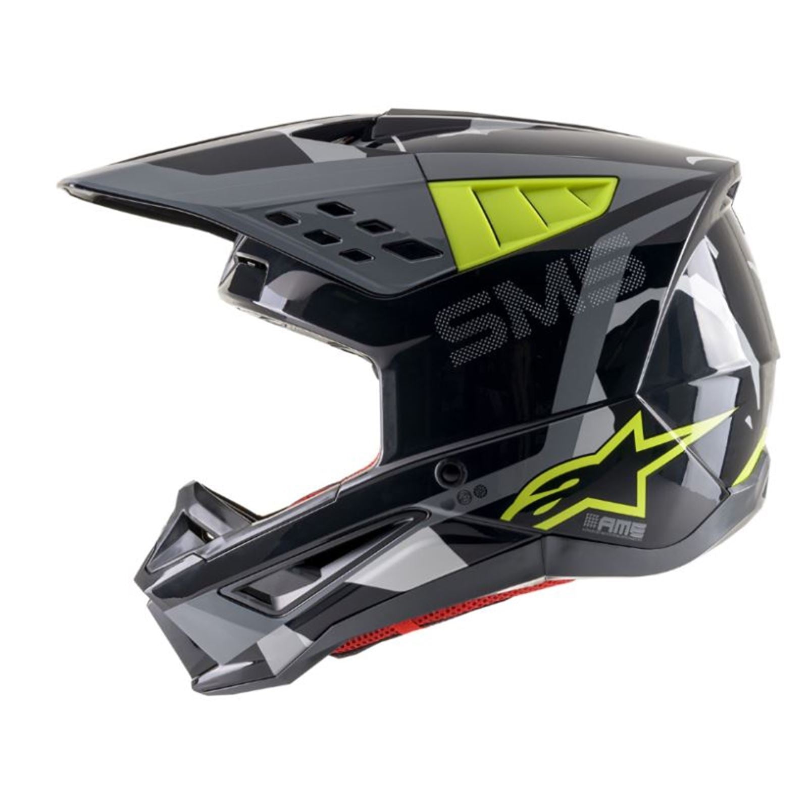 Alpinestars SM5 Rover Helmet - Gray/Yellow - Medium [MPN: 8303921-1592-MD]_642549