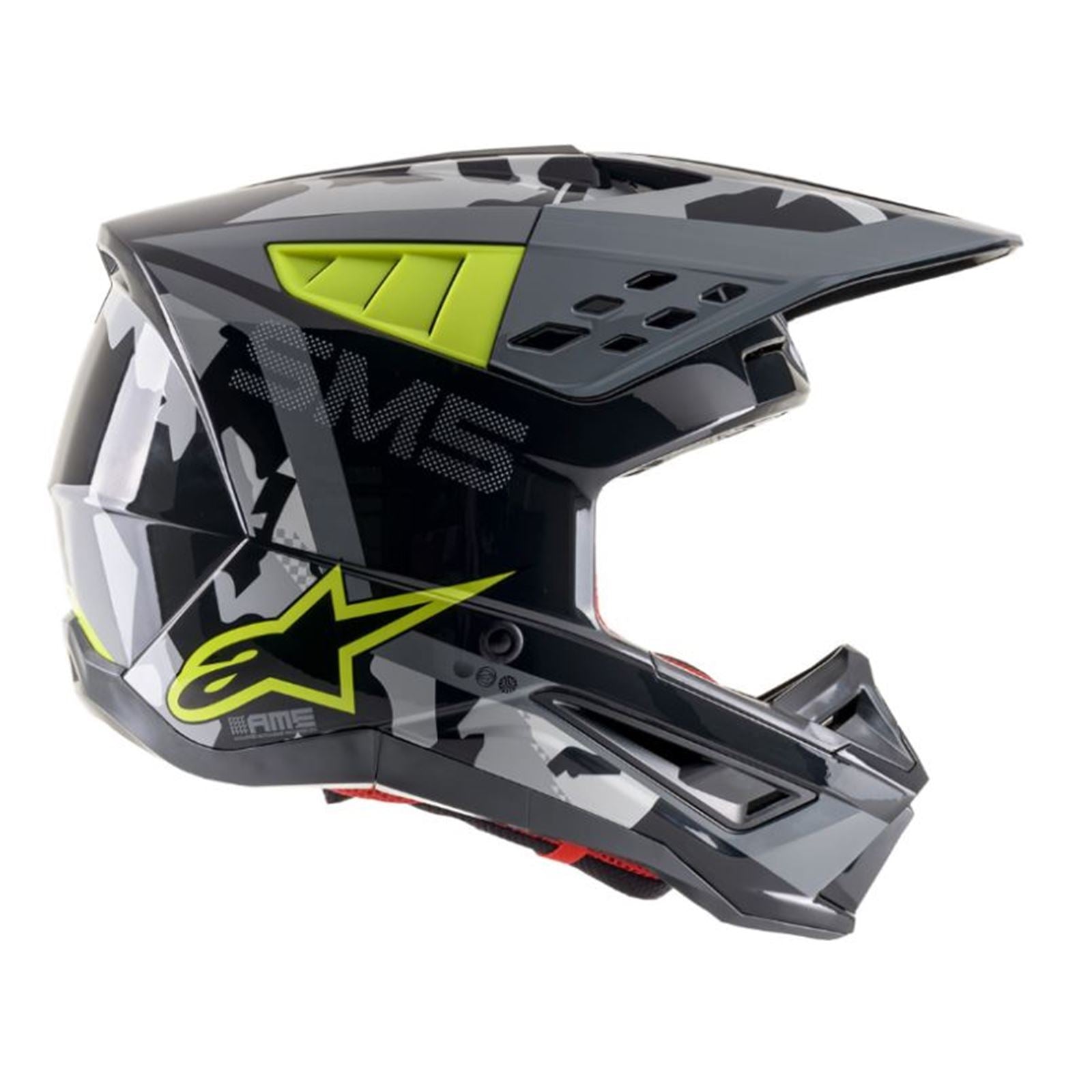 Alpinestars SM5 Rover Helmet - Gray/Yellow - Medium [MPN: 8303921-1592-MD]_642529
